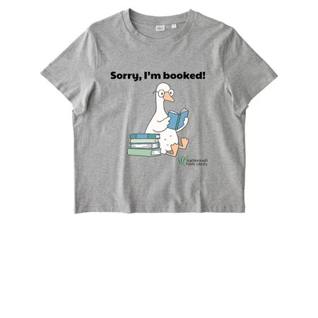 Sorry, I'm Booked!, a Cool Heather Grey Stanley/Stella Women?s Stella Muser Tee