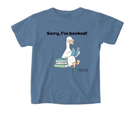 Sorry, I'm Booked!, a Blue Jean Comfort Colors Youth Tee