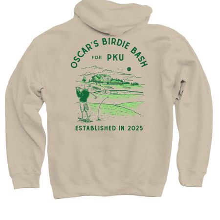 Oscar?s Birdie Bash ? Light Tee, a Sand Pullover Hoodie