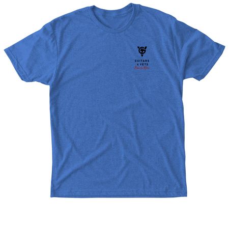 21 Guitar Salute - Puerto Rico, a Vintage Royal Triblend Unisex Tee
