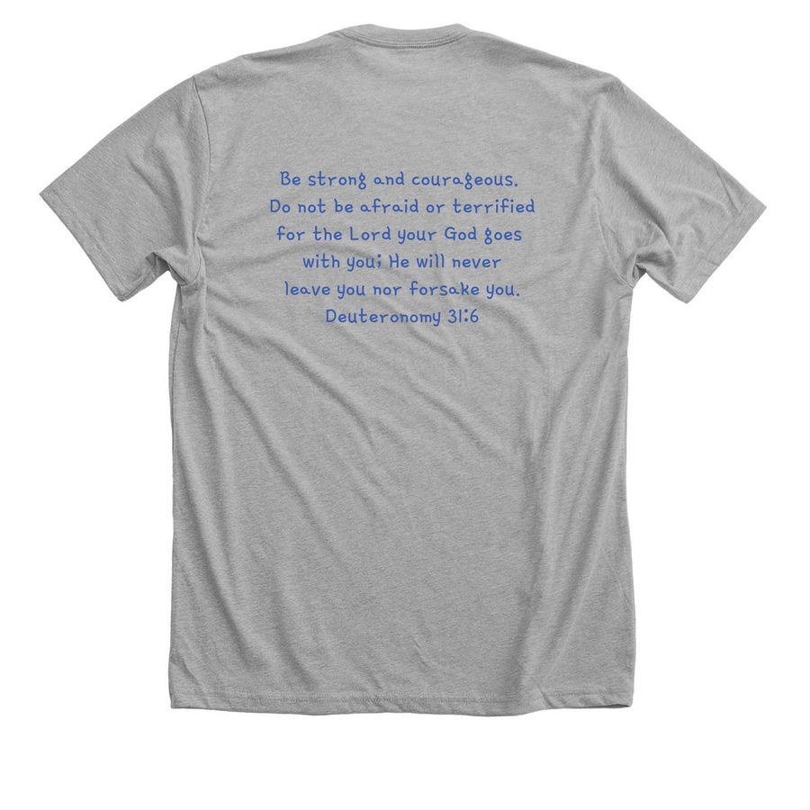 Team Lisa&nbsp;, a Athletic Heather Premium Unisex Tee (back-view)