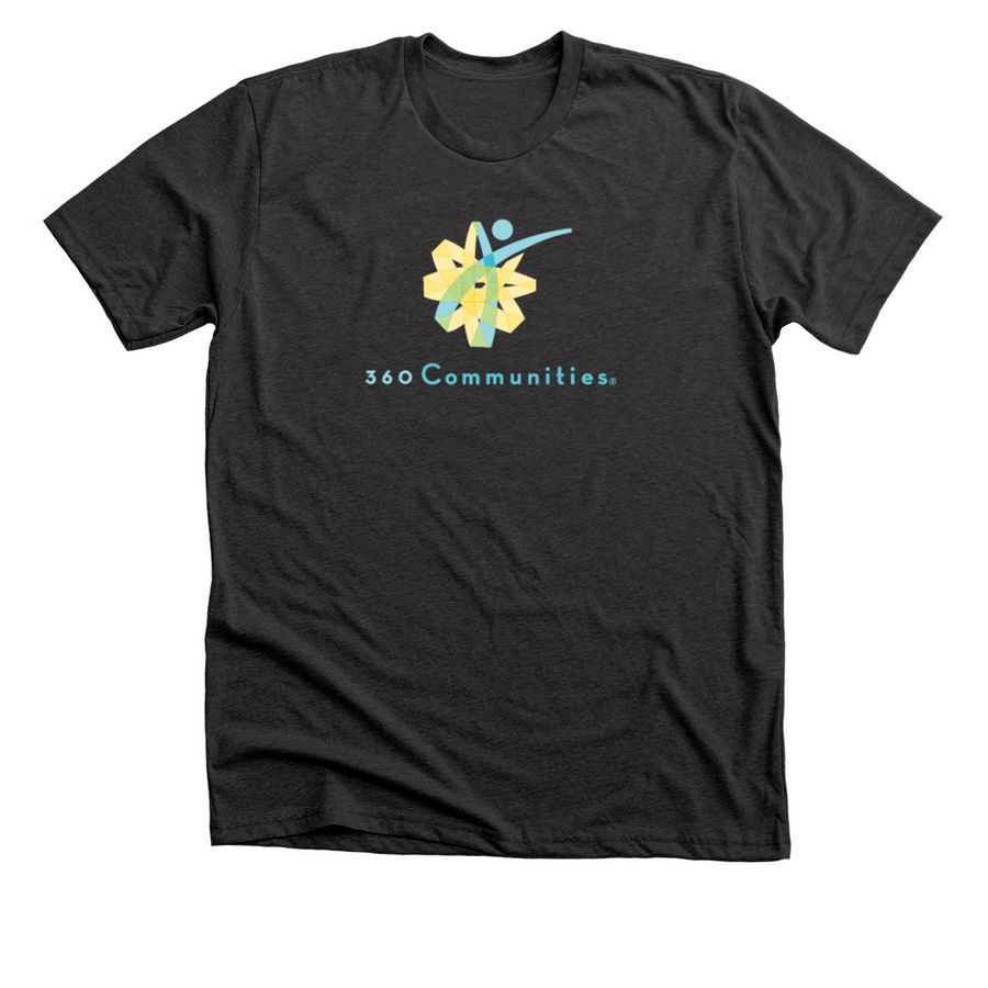 The 360 T, a Dark Grey Heather Premium Unisex Tee