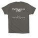 Gump Strong, a Asphalt Premium Cotton Tee (back-view)