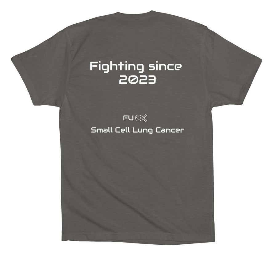 Gump Strong, a Asphalt Premium Cotton Tee (back-view)