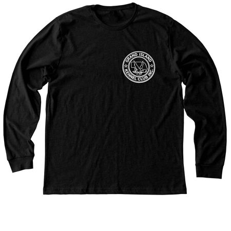 GIKC white logo&nbsp;, a Black Heather Premium Long Sleeve Tee