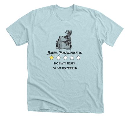 Salem, Massachusetts, a Heather Ice Blue Premium Unisex Tee