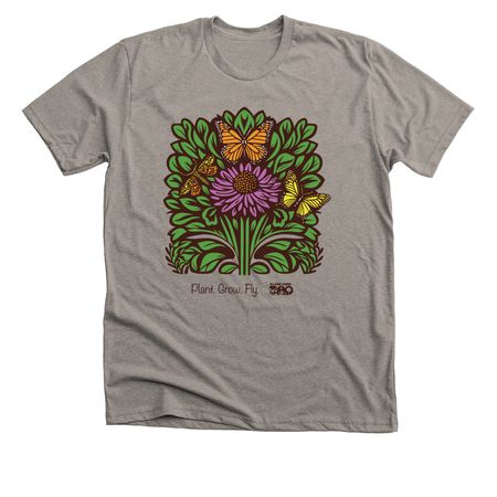 Plant.Grow.Fly., a Heather Stone Premium Unisex Tee