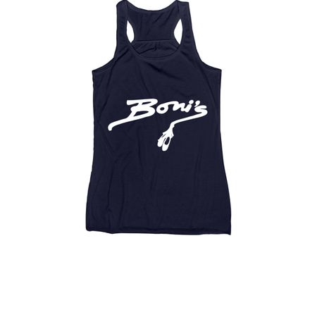 Boni's Logo Apparel, a Navy Women's Racerback