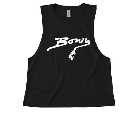 Boni's Logo Apparel, a Deep Black Allmade Eco Triblend Women?s Muscle Tank