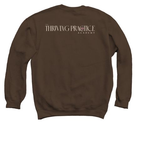 The TPA - Sweatshirts, T Shirts, & MORE, a Dark Chocolate Crewneck Sweatshirt (back-view)