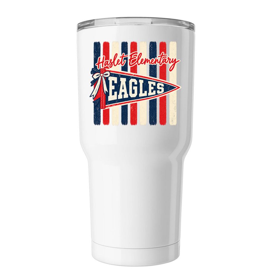 Vintage Haslet Eagles Tumbler, a White Insulated Tumbler