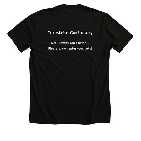 Catnip Freakout!, a Solid Black Blend Premium Unisex Tee (back-view)