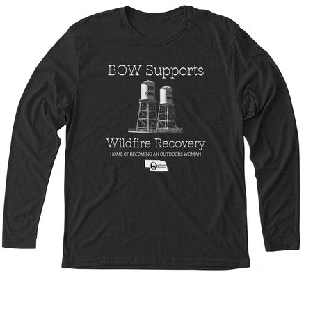 Support Fort Robinson Wildfire Recovery, a Vintage Black Triblend Long Sleeve Tee