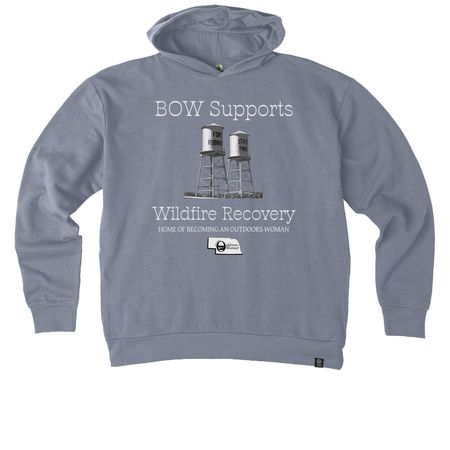 Support Fort Robinson Wildfire Recovery, a Basalt Grey Reclaimist Pullover Hoodie