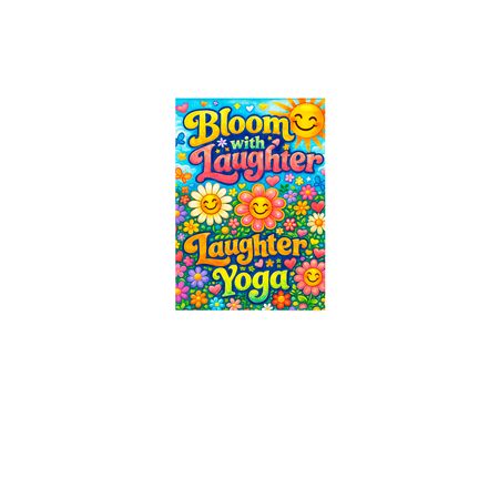 Bloom with Laughter, a White 12" x 18" Yard Flag
