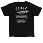 SKPcars Gen Z guide, a Black Classic Unisex Tee (back-view)