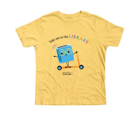 Plano Library Friends | Kids Tee, a Heather Yellow Gold Premium Youth Tee