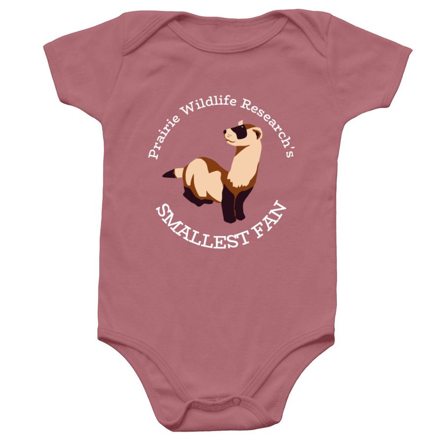 PWR's Smallest Fan Onesie, a Mauve Infant Onesie