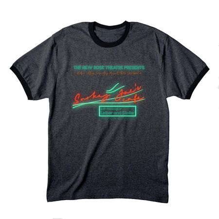 Smokey Joe's Cafe, a Dark Heather Grey/ Jet Black Cotton Ringer Tee