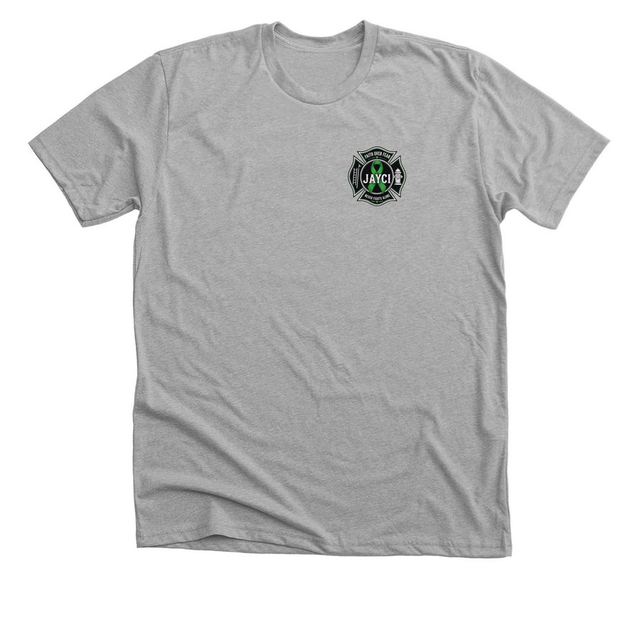 Faith Over Fear for Jayci, a Athletic Heather Premium Unisex Tee