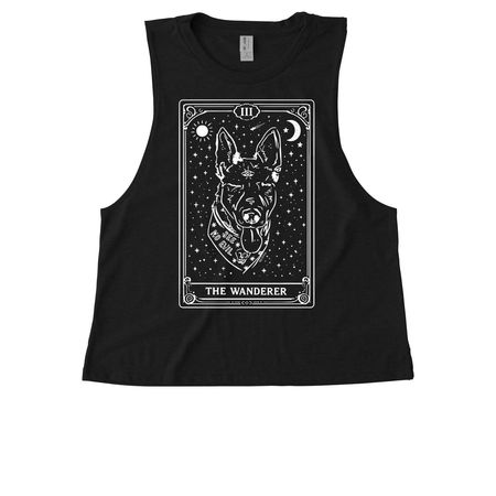 Stray Charles&nbsp;, a Deep Black Allmade Eco Triblend Women?s Muscle Tank