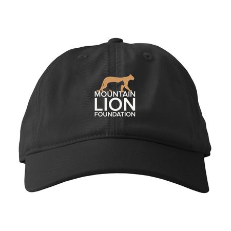 Mountain Lion Foundation Baseball Cap, a Black Printed Eco Baseball Cap