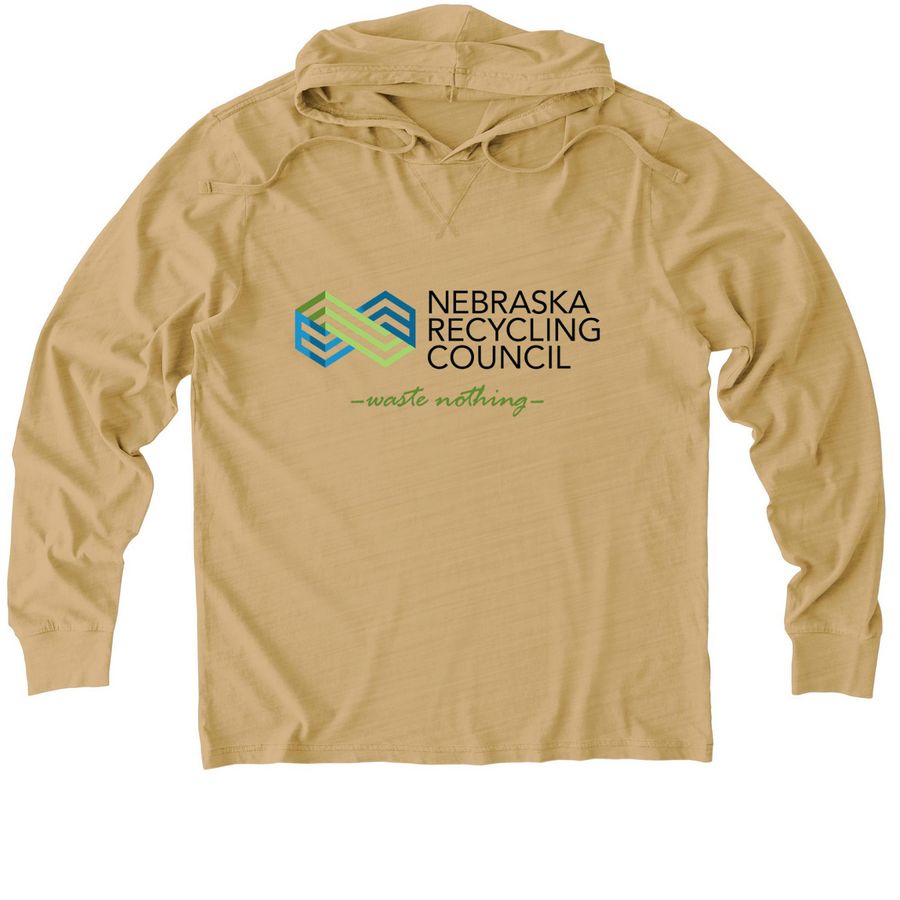 Nebraska Recycling Council Tops&nbsp;, a Golden Wheat Allmade Organic Cotton Mineral Dye Hoodie Tee