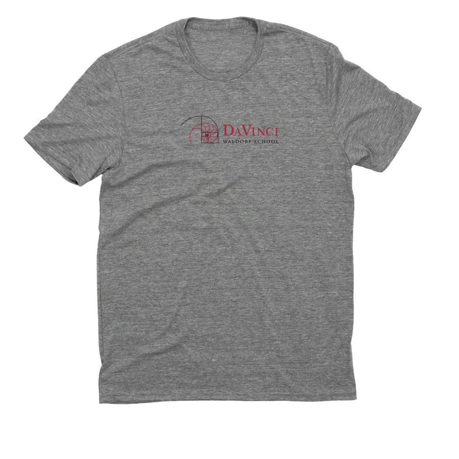 DaVinci Waldorf School Spirit Wear, a Aluminum Grey Allmade Eco Triblend Unisex Tee