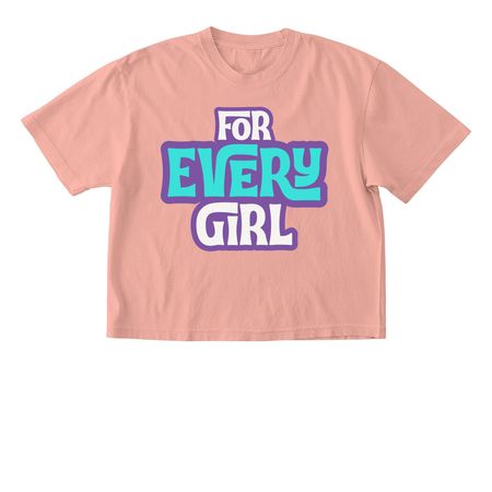 For Every Girl - Tops (Light), a Peachy Comfort Colors Boxy Tee