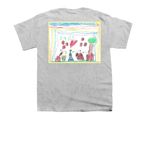 Emily's Shirt, a Sport Grey Youth Unisex Tee (back-view)