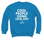 A Piece of Cake, a Sapphire Crewneck Sweatshirt (back-view)