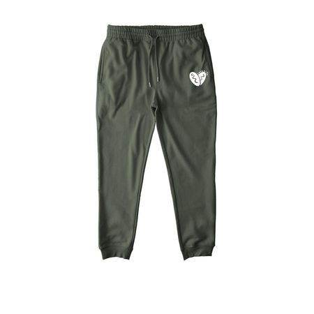 Mito Heart - Jogger (Adult), a Khaki Green Stanley/Stella Unisex Flyer Jogger