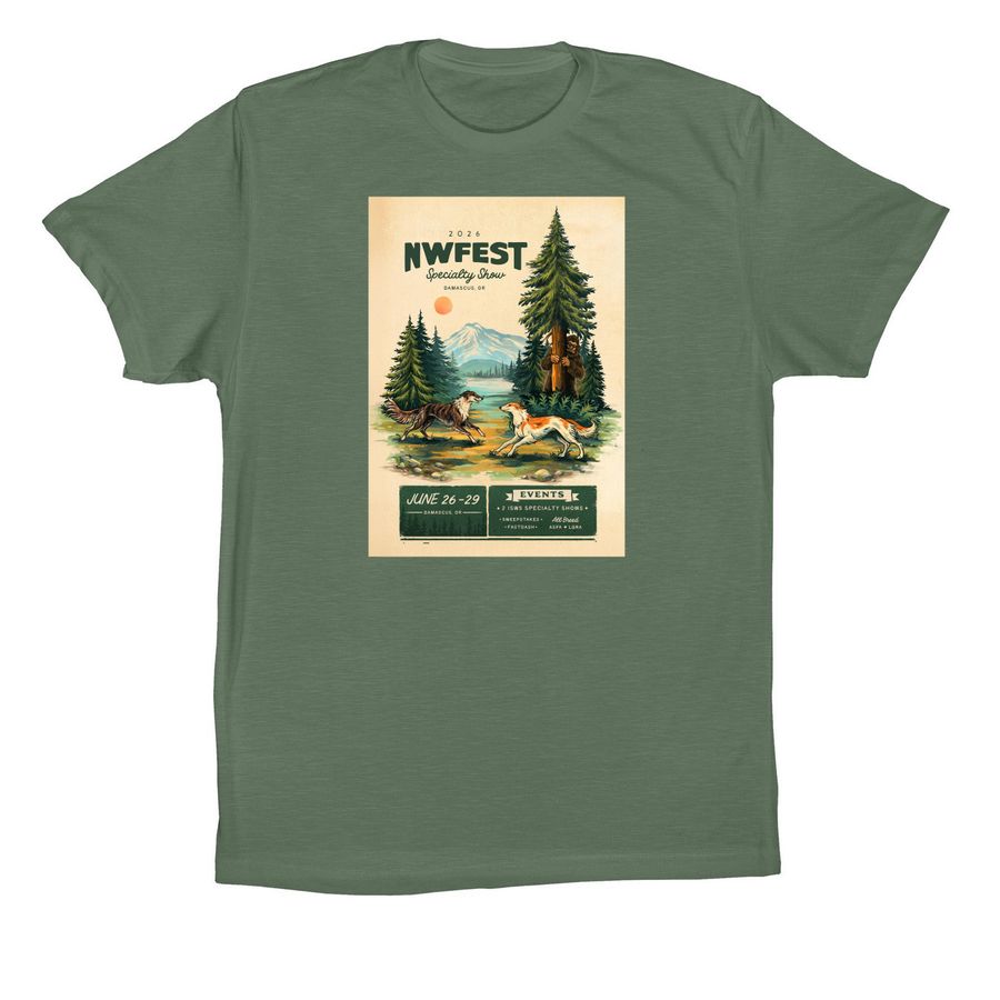 NWFest 2026: Poster Logo Apparel, a Pine Premium Cotton Tee
