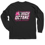 Raising money for our cancer Heros, a Black Classic Long Sleeve Tee (back-view)