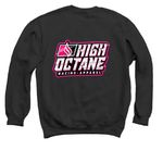 Raising money for our cancer Heros, a Black Crewneck Sweatshirt (back-view)