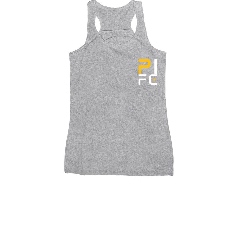 PIFC-Small Logo/Cotton, a Athletic Heather Women's Racerback