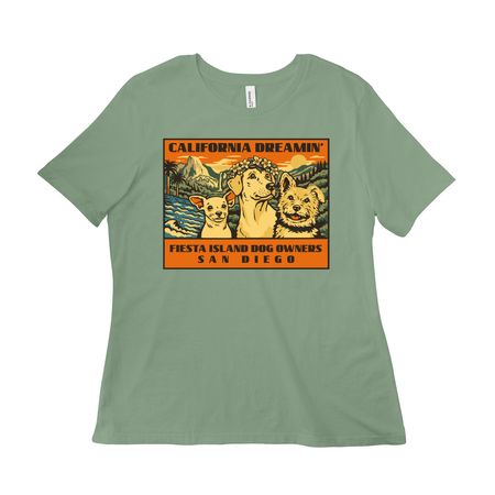 California - FIDO, a Sage Women?s Relaxed Cotton Tee