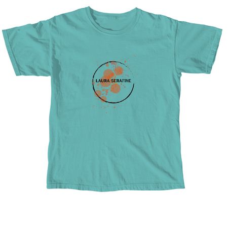 Laura Serafine Limited Paint Splatter Design, a Seafoam Comfort Colors Unisex Tee
