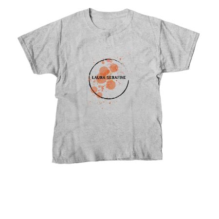 Laura Serafine Limited Paint Splatter Design, a Sport Grey Youth Unisex Tee