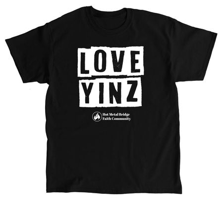 Love Yinz, a Black Classic Unisex Tee