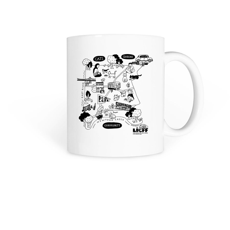 LICFF Cats, Queens, Community Mug, a White Coffee Mug