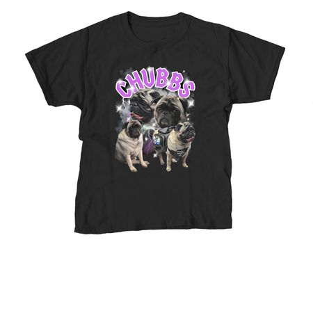 Chubbs + F&N, a Black Youth Unisex Tee