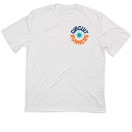 Circuit Runners, a White Classic Performance Tee