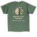 Brains Can Change, a Military Green Classic Unisex Tee (back-view)