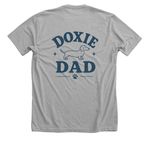 Doxie Dad&nbsp;, a Athletic Heather Premium Unisex Tee (back-view)