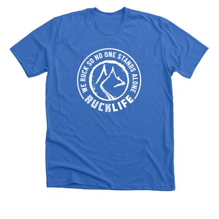 Ruck Life (Unisex), a Heather True Royal Premium Unisex Tee