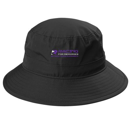 Racing for Memories, a Black Printed UV Bucket Hat