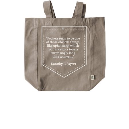 Toting History, a Pumice Recycled Cotton Tote Bag