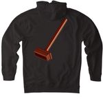 Ricky Brick Season One, a Black Heavyweight Pullover Hoodie (back-view)