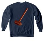 Ricky Brick Season One, a True Navy Comfort Colors Crewneck Sweatshirt (back-view)